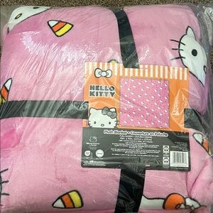 Hello Kitty Candy Corn Plush Blanket